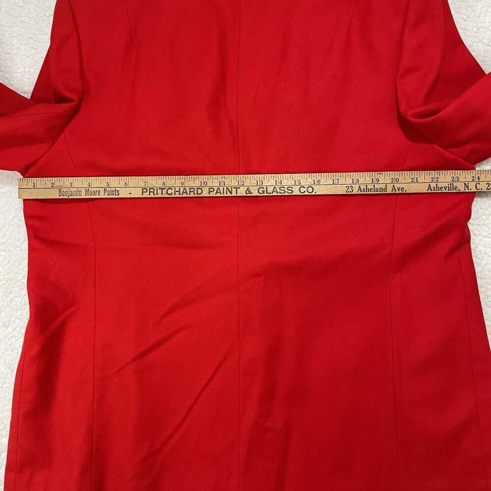 Vintage Pendleton Womens Plus 22W 100% Virgin Wool Coat Blazer Red Academia USA - Picture 15 of 16